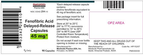 DailyMed - FENOFIBRIC ACID capsule, delayed release