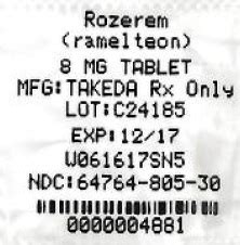 DailyMed - ROZEREM- ramelteon tablet, film coated