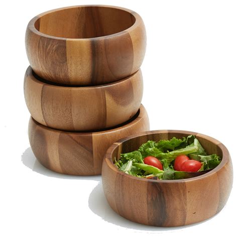 Dailydealuk Wood Salad Serving Bowl Breakfast Decoration Vegan ...