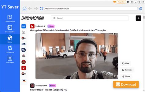 Dailymotion com download.  No software, no sign The Dailymotion website ...