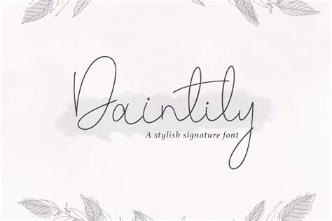 Daintily Script Fonts Creative Market