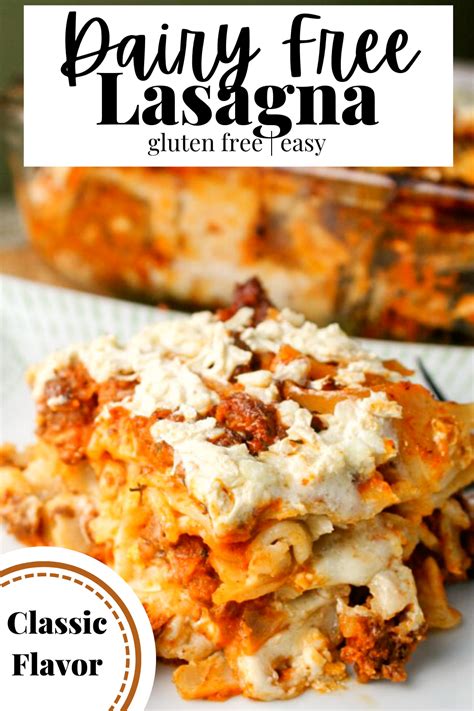 Dairy Free Lasagna – Gluten Free - Tessa the …