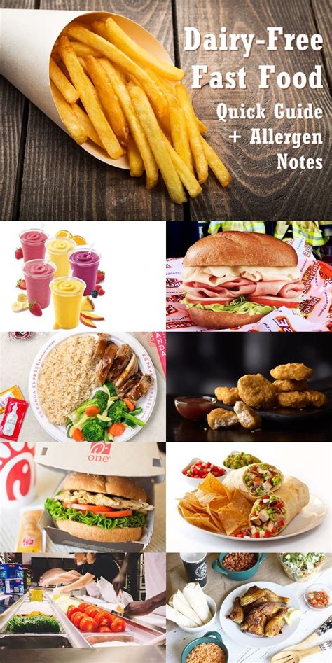 Dairy free fast food. A balanced meal is one that contains appropriate selections from the five major food groups according to ChooseMyPlate.gov. The five groups are fruits, vegetables, grains, proteins... 