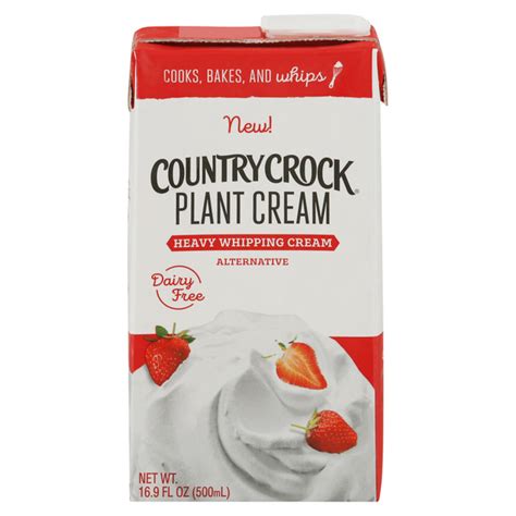 Dairy free heavy whipping cream. Our new Country Crock Plant Cream, a dairy free heavy whipping cream alternative, will add a touch of creamy goodness to any dish you cook, bake or whip up. 