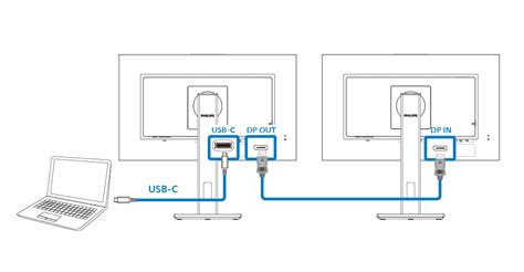 Daisy chain two monitors.  This guide covers DisplayPort and Thunderbolt ...