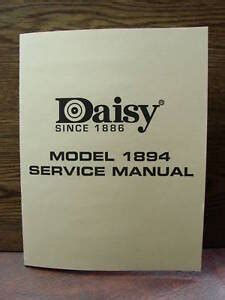 Daisy model 1894 bb gun manual. - Craftsman electronic radial arm saw manual.