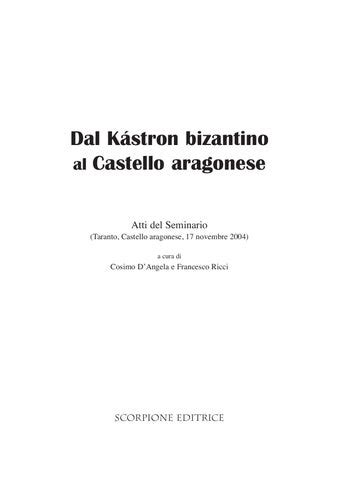 Dal kástron bizantino al castello aragonese. - Manuale di servizio cabrio 2015 gti.