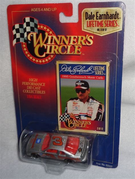 Price + Shipping: highest first; Distance: nearest first; Gallery View; 375 Results. 5 filters applied. Driver. Organization. Scale. Race series. Vehicle Year. Condition. ... Vintage Winners Circle Dale Earnhardt Select Series Silver Select 1995 1/43 D2. $9.00. $8.00 shipping. 1992 Racing Champions | Dale Earnhardt #3 GM Goodwrench 1:43 Lumina .... 