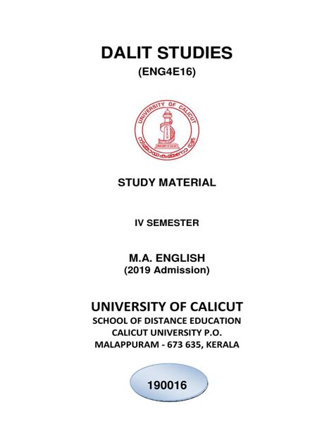 Dalit studies pdf