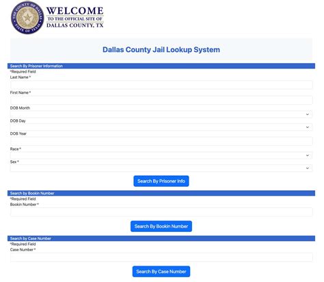 Dallas County Inmate Search