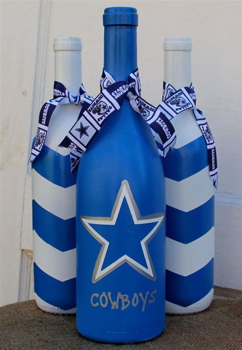 Dallas Cowboy Wine Bottle - Etsy