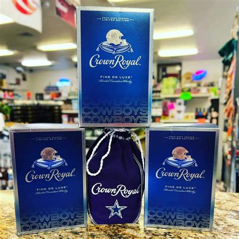 Dallas cowboys crown royal. 2023 Dallas Cowboys Crown Royal Football Bag And Original Box- Holds 750ml. Opens in a new window or tab. Pre-Owned. C $41.06. jg1999us (1,698) 94.3%. or Best Offer +C $34.98 shipping. from United States. Dallas Cowboys Insulated Lunch Bag Hot Cold Bag Outdoor Picnics Bags. Opens in a new window or tab. Brand New. 