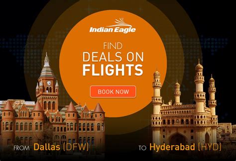 Dallas to hyderabad flight. Search Deals. Currently, September is the cheapest month in which you can book a flight from Dallas/Fort Worth Airport to Hyderabad (average of $1,059). Flying from Dallas/Fort Worth Airport to Hyderabad in June is currently the most expensive (average of $1,742). 