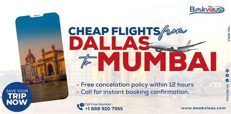Find flights to Mumbai from ₹ 30,967. Fly from Dallas/Fort Worth Airport on American Airlines, Delta, Air France and more. Search for Mumbai flights on KAYAK now to find the best deal.. 