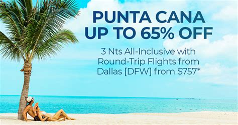 Dallas to punta cana. Select Delta flight, departing Tue, Nov 19 from Dallas to Punta Cana, returning Sun, Nov 24, priced at $590 found 10 hours ago. Sun, Sep 15 - Wed, Sep 18. DAL. 