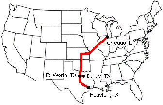 Dallas tx to chicago il. Flight Details. Departing from. Chicago Midway International Airport (MDW) Arriving at. Dallas Love Field (DAL) Average flight time. 2 hours 17 minutes. Distance. 793 miles. 