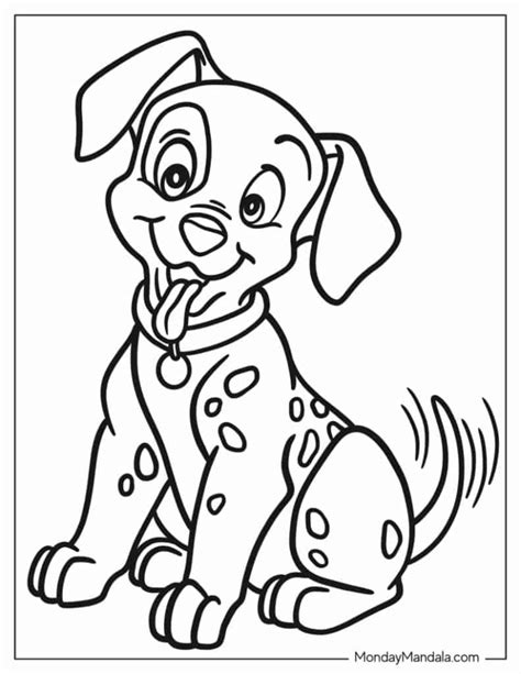 Dalmatian Coloring Shee