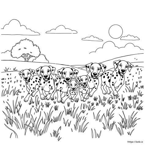 Dalmation Coloring Shee