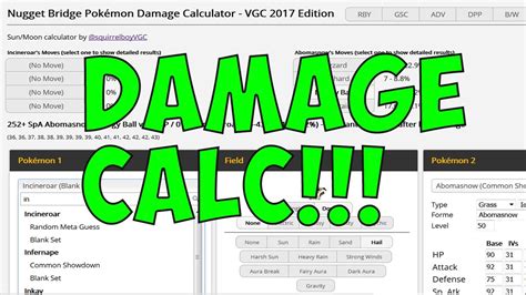 Pokemon Damage Calculator for Scarlet and Violet Teal Mask Smogon Gen 9 OU, VGC 2023 & Sword and Shield. Stay ahead of the game with the Pikalytics damage calculator! . 