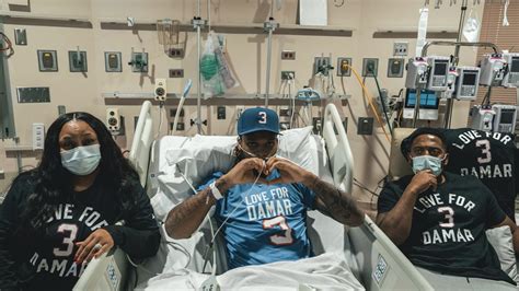 Damar Hamlin posts photo from hospital bed and live-tweets