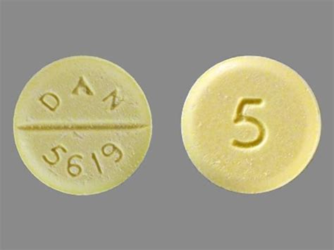 Dan 5619 pill. Pill Identifier results for "5 5619 Yellow and Round". Search by imprint, shape, color or drug name. 