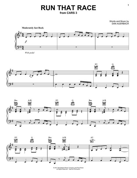 Dan Auerbach "Run That Race" Sheet Music PDF Notes, Chords