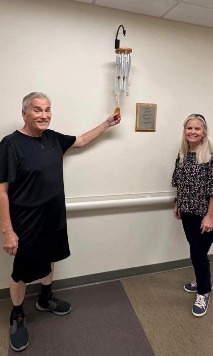 Dan Gray rings Mercy bell at end of cancer treatments