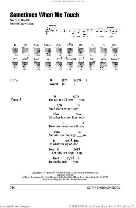 Dan Hill - Chords and Tabs