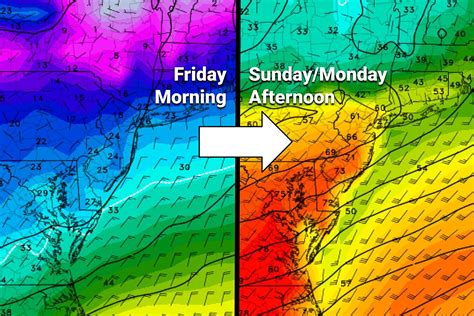 THE NEXT 48 HOURS will feature a wide variety of weather here in New Jersey... From warmth to rain to wintry mix to cold, in that order. In today's edition of the MDZ Weather Blog, I've tried to piece together the timeline and highlight the biggest weather headaches as our welcome warmup transitions to another arctic blast.. 
