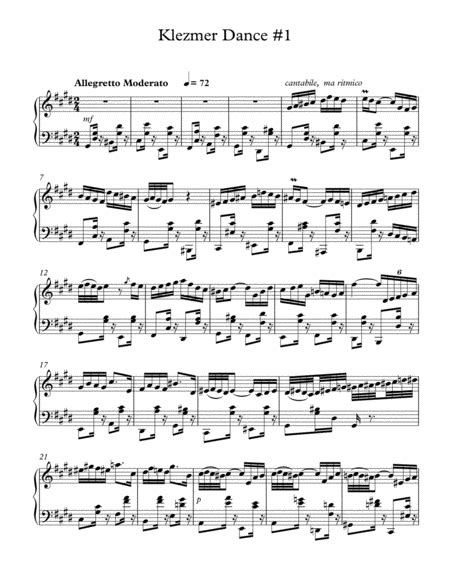 Buy Klezmer Dance sheet music by at Sheet Music Plus. Find Clarinet,Piano,Violin sheet music that you like.. 