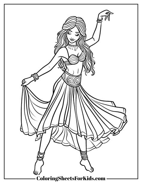 Dancers Coloring