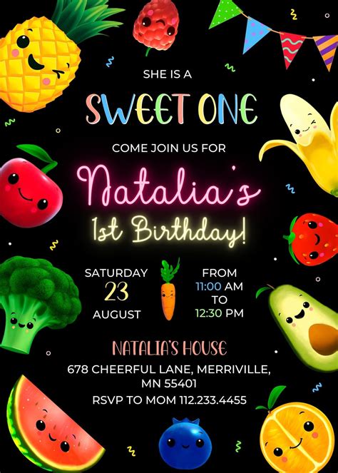 Dancing Fruit Template