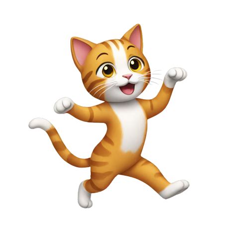 Dancing cat emoticon copy and paste.  Hello kitty dancing emoji created using AI.  The...