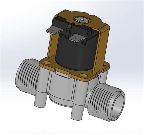 Danfoss solenoid valve 3d model.  Hier herunterladen.  The GrabCAD Library offers m...