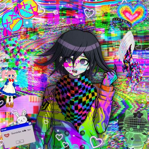 Danganronpa glitchcore pfp