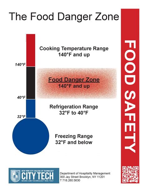Danger zone food safety. Use a food thermometer to make sure foods are cooked to a temperature hot enough to kill germs. Germs that can make you sick grow quickly when food is in the “Danger Zone,” between 40°F and 140°F. Refrigerate leftovers within 2 hours of cooking. Divide leftovers into smaller portions to cool faster. 