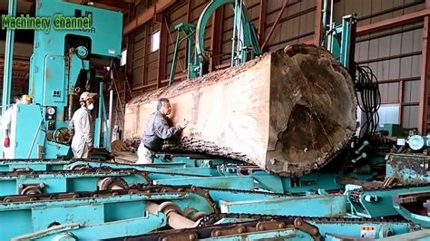 Dangerous Biggest Wood Sawmill Machines Working