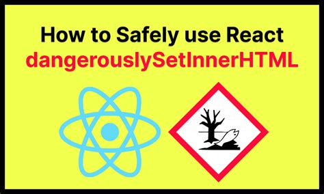 Dangerouslysetinnerhtml sanitize.  Mar 1, 2025 · Conclusion The dangerouslySetInnerHTML att...