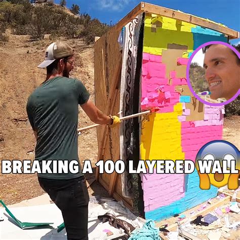 Dangie Bros VS one HUNDRED LAYER WALL!! wall