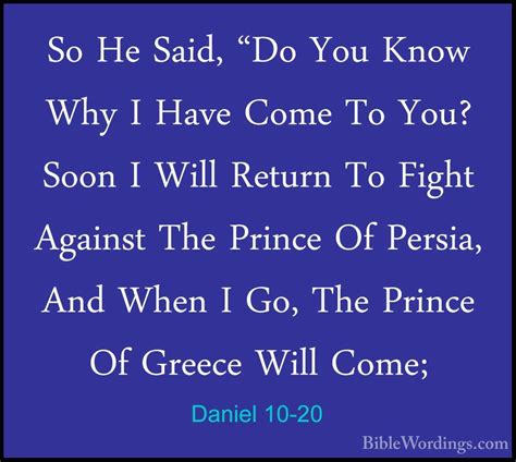 Daniel 10:20 - Bible Gateway