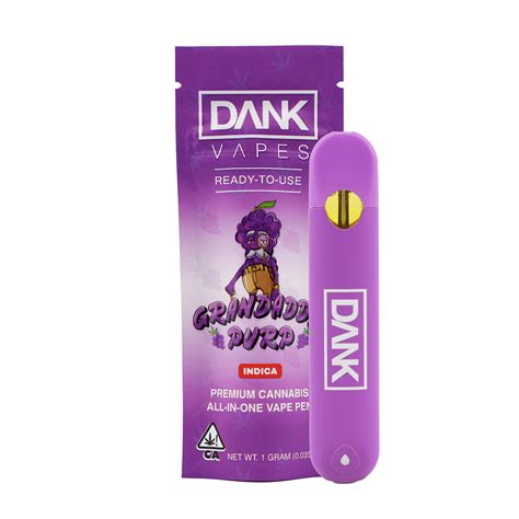 Dank dispo. Dr. Dank Delta-8 Disposable 1 Gram Vape (10 count) SKU: DRDANK-1. Dr. Dank Delta-8 Disposable 1 Gram Vape. $ 169.90. Flavors. Grape Ape. Strawberry Cough. Trainwreck. Girl Scout Cookies. 