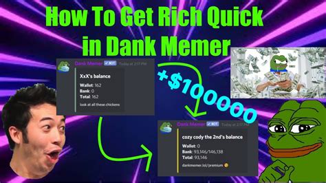 Dank memer auto farm bot.  This is extremely efficient and farmed me around 100k+ coins in ...