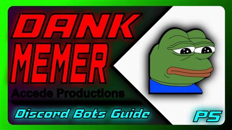 Dank memer settings.  The bot has a wide range of commands, including Learn...