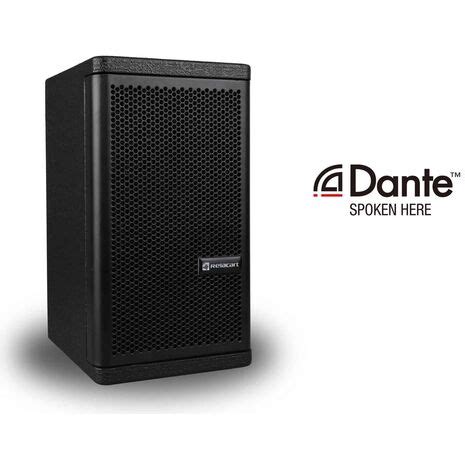 Dante enabled powered speakers.  No external power supply is required.  Factory speaker...