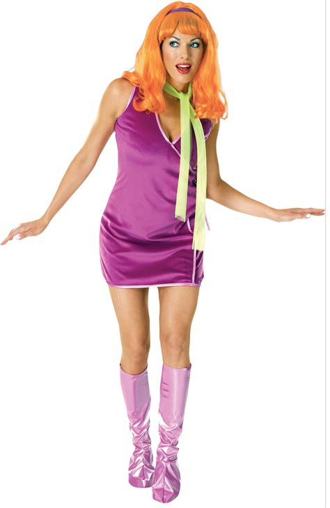 Sexy adult Daphne scooby doo mini dress costume