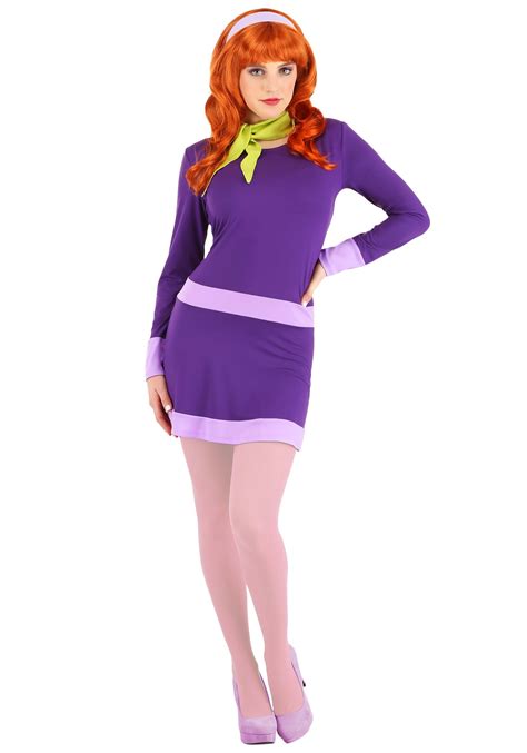 Daphne from scooby-doo costume. L (12-14) 38. 29. 40. Reviews. Ruh roh! There's a mystery out there. With this officially licensed Daphne costume from Scooby Doo, you'll be sure to solve the mystery in no time. Just make sure not to get kidnapped by the monster this time! 