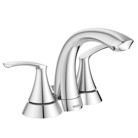 Darcy Chrome Two-Handle Low Arc Bathroom Faucet