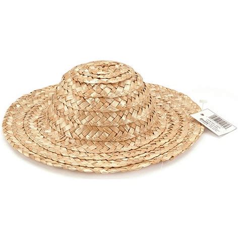 Darice Round Top Straw Hat 2 Inches Natural Groupon