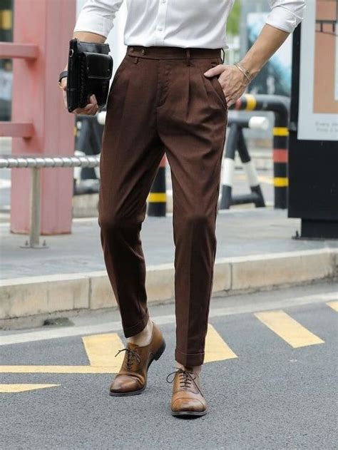 Dark Brown Pants Mens - Etsy