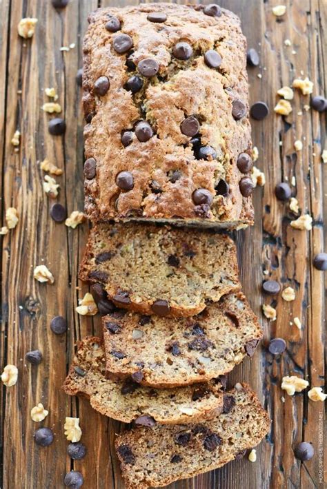 Dark Chocolate Chip-Walnut Banana Bread Foodtalk